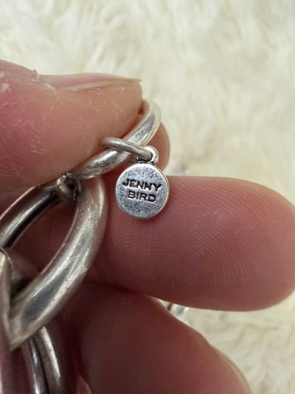 Jenny Bird Chunky Silver Toggle Chain Bracelet - Picture 4 of 5